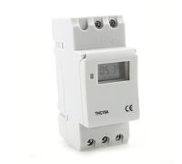 Digital LCD DIN Rail Programmable For Relay Switch with Battery Backup, 16A 220V AC Load, Weekly/Daily Timer for Electrical Control Systems
