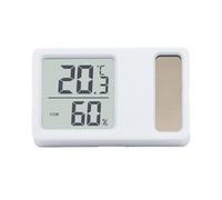 Digital LCD Display Temperature Humidity Measurement Meter Gauge Solar Power Thermometers Hygrometer For Home Baby Room Comfort Tool
