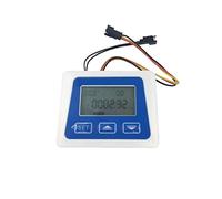 Digital LCD Display Water Flow Sensor Meter Flowmeter Totalmeter With 3/8 And Quot1/4 And Quot Turbine Flow Battery Working Meter(1-4 quick fit)