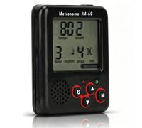 Digital LCD Mini Metronome, USB Charging Portable Electronic LCD Guzheng Tuner Metronomes, Clip On Metronome Guzheng Tuner with Lanyard for Piano, Guitar, Flute, Violin, Drum