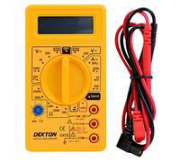 Dekton Digital Multimeter with Auto Polarization | Perfect for Workshops, Laboratories, and DIY Projects | Measures AC/DC Voltage | 3.5" Easy-to-Read LCD Display for Accurate Readings