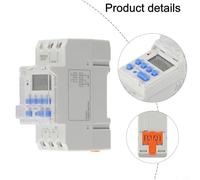 Digital LCD Programmable Timer Switch for TM919A 16A 24VDC/AC for Relay - 7-Day Weekly Scheduling, 16 On/Off Programs, ±30s Auto Correctio