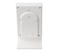 Digital LCD Thermometer Hygrometer with Max/Min Memory, 108×56×50 mm, Indoor Room Temperature and Humidity Monitor, Dual-Unit (°C/°F), Time & Date Display, for Home Office and Living Spaces(White)