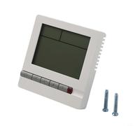 Digital LCD Thermostat Controller for Central Air Conditioning and Fan Coil Units, AC 220V Temperature Regulator with Large Screen, Heating Cooling Settings, White