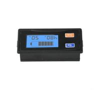 Digital LCD Voltmeter Power Meter for 9-120V DC for battery, Real-Time Voltage Percentage Monitor with Backlight, Customizable Settings, Easy Snap-Fit Install for EV Golf Cart Solar System(Blue
