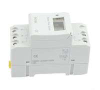 Digital LCD Weekly Programmable r Relay Switch AC 220-240V 16A with Failure Memory for Streetlights Neon Signs Industrial Equipment Automation Control Gray