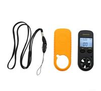 Digital LCD Wind Speed Meter Anemometer With Temperature Gauge Handheld Air Flow Tester For Outdoor Activities Sailing Walking Surfing Hand-Gliding Thermometer
