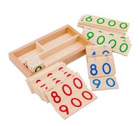 Digital Learning Cards - Safe Wooden Construction, Number Vocabulary Enrichment, Interactive Educational Tool, Vivid Color Design | For Preschool Kids Learning Classroom Home Play Activities