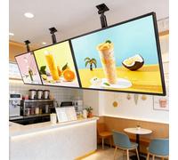 Digital LED Advertising Light Box With Rotatable Slim Frame For Restaurant Menu Display And Wall Mounted Billboard Sign