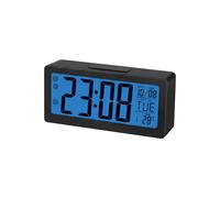 Digital LED Alarm Clock with Large Screen Displaying Time, Date and Temperature