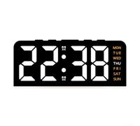 Digital LED Alarm Clock with Sound Activation and Indoor Temperature Monitoring for Modern Decor (C)