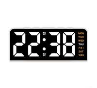Digital LED Alarm Clock with Sound Activation and Indoor Temperature Monitoring for Modern Decor (G)