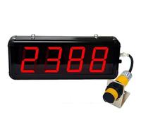 Digital LED Counter with 70cm Motion Sensor, Counts Up to 9999, Perfect for Industrial Production Lines, Educational Settings, and Event Management