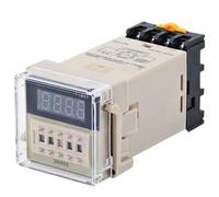 Digital LED Programmable Timer Relay Switch DH48S-2Z 0.01S-99H99M With Socket Base AC/DC 12V 24V 220V 380V Delay Timer(24V ACDC)
