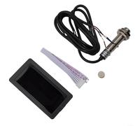 Digital LED Tachometer 4-Bit RPM Meter 5-9999 Range with Hall for proximity Switch Sensor for Industrial Motor Testing 72x36mm Panel Mount