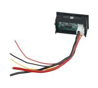 Digital Led Voltmeter Ammeter Having Dual Red/Blue Display Dc 0 to 100v from 0 to 100a Measurement 0.01a Resolution 48x29x21mm Compact Panel Meter for Industrial Testing and Power (DC 0-100V-50A)