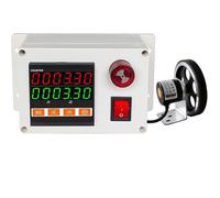 Digital Length Meter Counter, High-Precision Rotary Encoder with Rolling Wheel & Buzzer, 0-999999 Range Electronic Counter for Cable, Wire, Fishing Line & Silk Thread