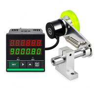 Digital Length Meter Counter with Spring Bracket for Precise Measurements | Precision Cable and Wire Measuring Tool with Dual 6-Digit Display, Perfect for DIY Projects and Professional Use