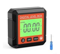 Digital Level Angle Meter Electronic Protractor Inclinometer with Base for Woodworking, Automotive & Engineering - 4×90° Range, ABS Housing, 57×5(A)