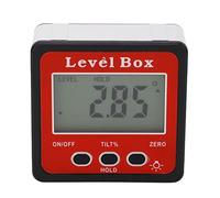 Digital Level Box, Digital Angle Protractor, Magnetic Inclinometer Bevel Box with ABS Material, Portable Size for Woodworking Construction Machinery, Includes AAA Batteries x