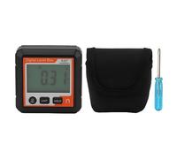 Digital Level Box Magnetic Data Lock Angle Slope Conversion Protractor Angle Finder Gauge for Carpentry Building Masonry Bevel (Red and White)