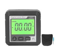 Digital Level Box, Magnetic Digital Protractor Inclinometer Angle Gauge with Relative Absolute Mode Switch for Woodworking Construction Machinery (Black and White)