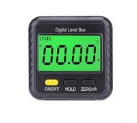 Digital Level Box with Magnetic Base, LCD Angle Finder and Protractor Inclinometer Bevel Gauge for Woodworking Construction Automotive Use