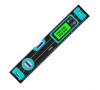 Digital Level Ruler with LCD Display, Magnetic Angle Meter and Sound Alert for Construction and Engineering, 200/300/400mm ABS Material(400mm)