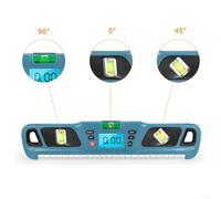 Digital Level with 360° Total Range and 0.05° Resolution, Backlit LCD Display, ABS Plastic Construction for Construction, Engineering, and Home Decoration