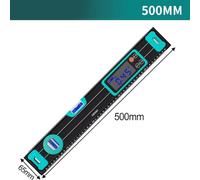 Digital Level with Electronic Display and Magnetic Base, 200/300/400/500mm Angle Meter for Construction and Renovation, ABS Lightweight Ruler with LED Screen and Sound Alert