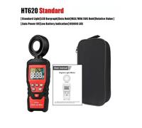 Digital light meter, HT620 HT620L Digital Luxometer High Accuracy Professional 180° With Rotatable Lignt Sensor Lux Photometer for Garden Indoor Plants, Photography(HT620 Standard)