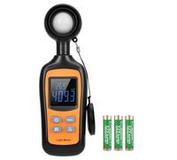 Digital Light Meter,V·Resourcing Handheld Illuminance Meter with Ambient Temperature Measurer,Range up to 200,000 Lux Luxmeter with 4 Digit Color LCD Backlight Screen