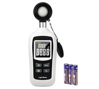 Digital Light Meter,V·Resourcing Handheld Illuminance Meter with Ambient Temperature Measurer,Range up to 200,000 Lux Luxmeter with 4 Digit Color LCD Backlight Screen