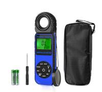 Digital Light Meter WapoRich RQ-881D Illuminance Tester w/Rotatable Sensor 1-400,000 Lux/FC for LED White Light, Plants, Photography, Home & Industrial Use (Include Calibration Certificate)
