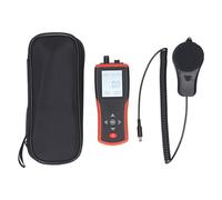 Digital Light Meter with Removable Sensor, LED Illuminance 0.1-400,000Lx Fc, Multi - Function Temperature and Humidity Measurement - Accurate Data Logging, Auto Ranging, Ideal