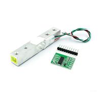 Digital Load Cell Weight Sensor 10 kg Capacity with 24-Bit HX711 ADC Compatibility for Weighing Systems - Aluminum Alloy Parallel Beam Construction,