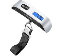 Digital Luggage Scale 50kg Capacity, Suitcase Weighing Scales, LCD Display, kg/lbs Conversion & Auto Shut-Off, Overweight Indicator