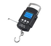 Digital Luggage Scale，Hook Scale with Tape Measure 50kg/110lb with 4 Units, Electronic Travel Hanging Scales with Backlit Display/Tare/Data Hold Function, Handheld Style Scales small gift