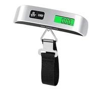 Digital Luggage Scale | Portable Digital Handheld Suitcase Weighter | Travel Accessories for Airplane Trips | 110 lb/50kg with Tare Function & Backlit Display
