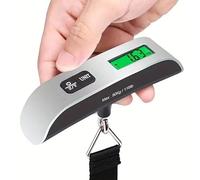 Digital Luggage Scale, Portable Luggage Weight Scale, Hanging Suitcase Weigher for Travel, Suitcase Scale with Temperature Measurement Function 110 lb/ 50KG Capacity