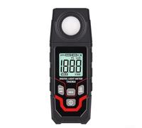 Digital Lux Meter TA636A, 0.1-200000 Lux Light Meter with LCD Display, Switchable Lux/FC Units, Silicon Photodiode Sensor for Industrial Use