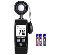 Digital Luxmeter, XinJiaYi Handy Exposure Meter for Plants, Full with Waves of up to 200,000 Lux, Lux Meter with Maximal/Minimum Values, LCD Display
