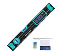 Digital Magnetic Level Scale - Precision Adjustable Horizontal Bubble Ruler | 3-in-1 Horizontal/Vertical/Slope Measurement | Strong Magnetic Adsorption | HD Digital Display for Household & DIY
