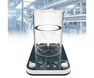 Digital Magnetic Stirrer For Laboratory, With 9 Program Memory | Timed Speed Adjustment, Forward/Reverse Rotation For Scientific Research & Liquid Mixing(10L)