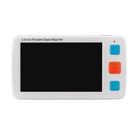 Digital Magnifier, 5.0 inch w/Foldable Handle, 4X-32X Times Zoom, 17 Color Modes, Electronic Low Vision Reading Aid for Visually Impaired Efficency