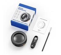 Digital Magnifying Glass 2.0 Inch HD Screen 500X Magnification Auto Digital Magnifying Glass 8 LEDs Rechargeable Battery with Type C for 7 8 10 11