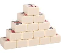 Digital Mahjong Set, Traditional Mahjong Set with 144 Ceramic Tiles, Ideal for Chinese Games