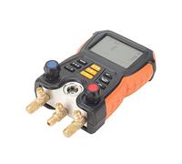 Digital Manifold Gauge for HVAC Profession - High Accuracy 2-in- Pressure and Temperature Tester with Isplay and 83 Refriger Ions