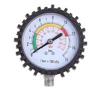 Digital Manometer High Pressure Gauge Bottom Connector & Rubber Protector Resolution 0.1psi For Car Motorcycle Bicycle Tyre Pressure Gauge Digital