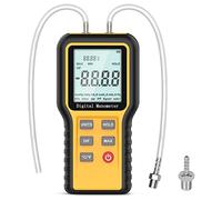 Digital Manometers Handheld Gas Pressure Manometer HVAC Gas Pressure Tester Dual-Port Professional Air Pressure Meter 12 Selectable Units Differential Pressure Manometers with Battery & Backlight